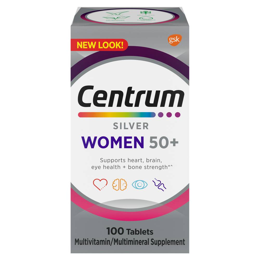 Centrum Silver Women 50+ Multivitamin Multimineral Supplement (100 ct )