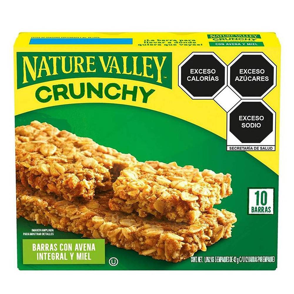 Nature valley barras de granola crunchy miel (10 pack, 42 g)