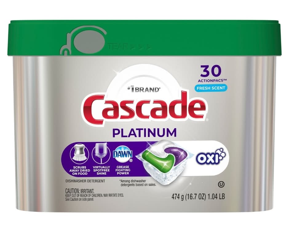 Cascade Platinum Dishwasher Detergent Pods (16.7 oz, 30 ct)