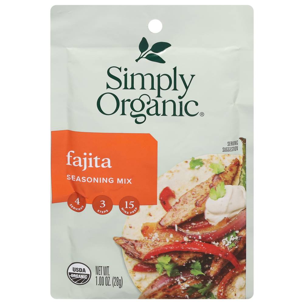 Simply Organic Fajita Seasoning Mix (1 oz)