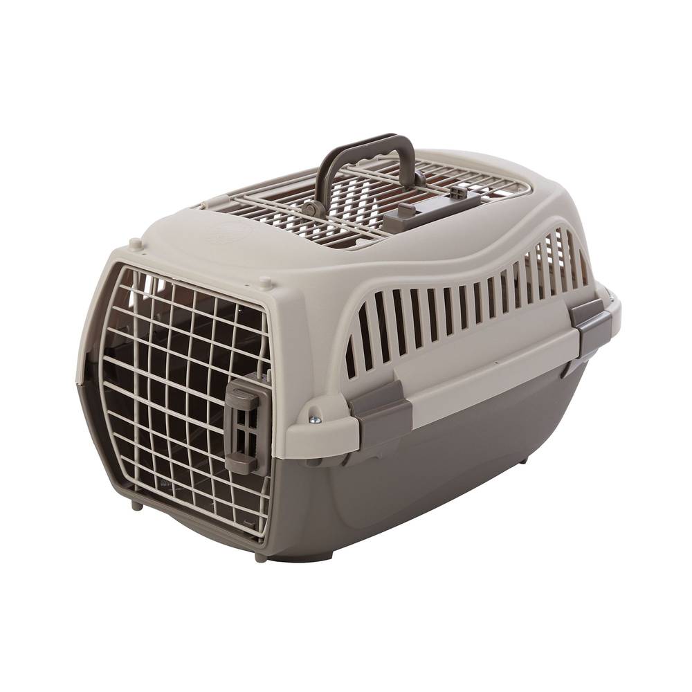 Whisker City 2 Door Pet Carrier, Grey (3.63 lbs)