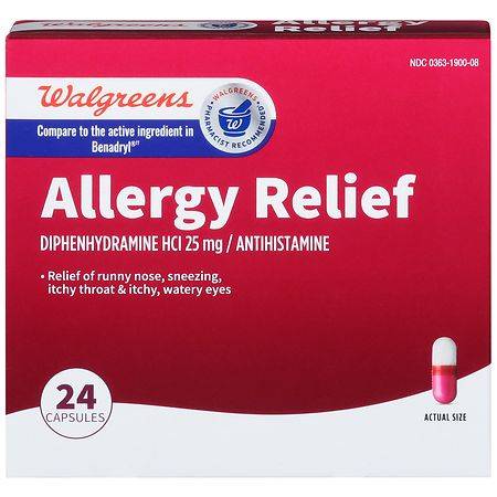 Walgreens Allergy Relief Capsules (24 ct)