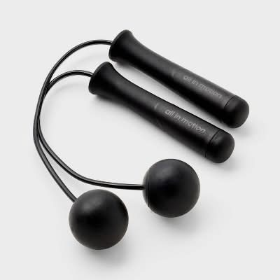 All In Motion Ropeless Jump Rope, 11.9 in, Black