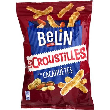 Biscuits apéritifs Les Croustilles cacahuètes BELIN - le sachet de 88 g