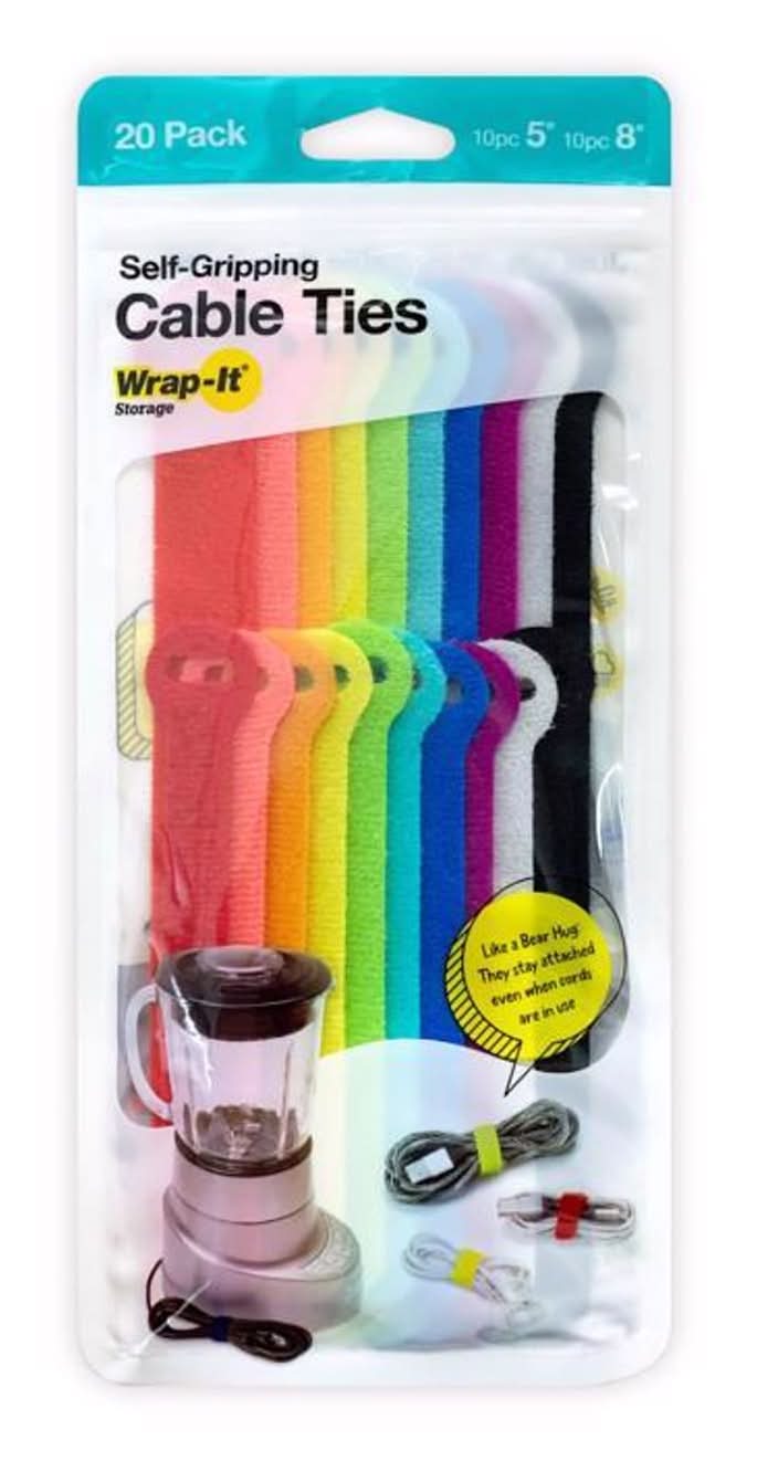 Wrap-It Self-Gripping Assorted Bundling Strap 2 Lb 20 Pk