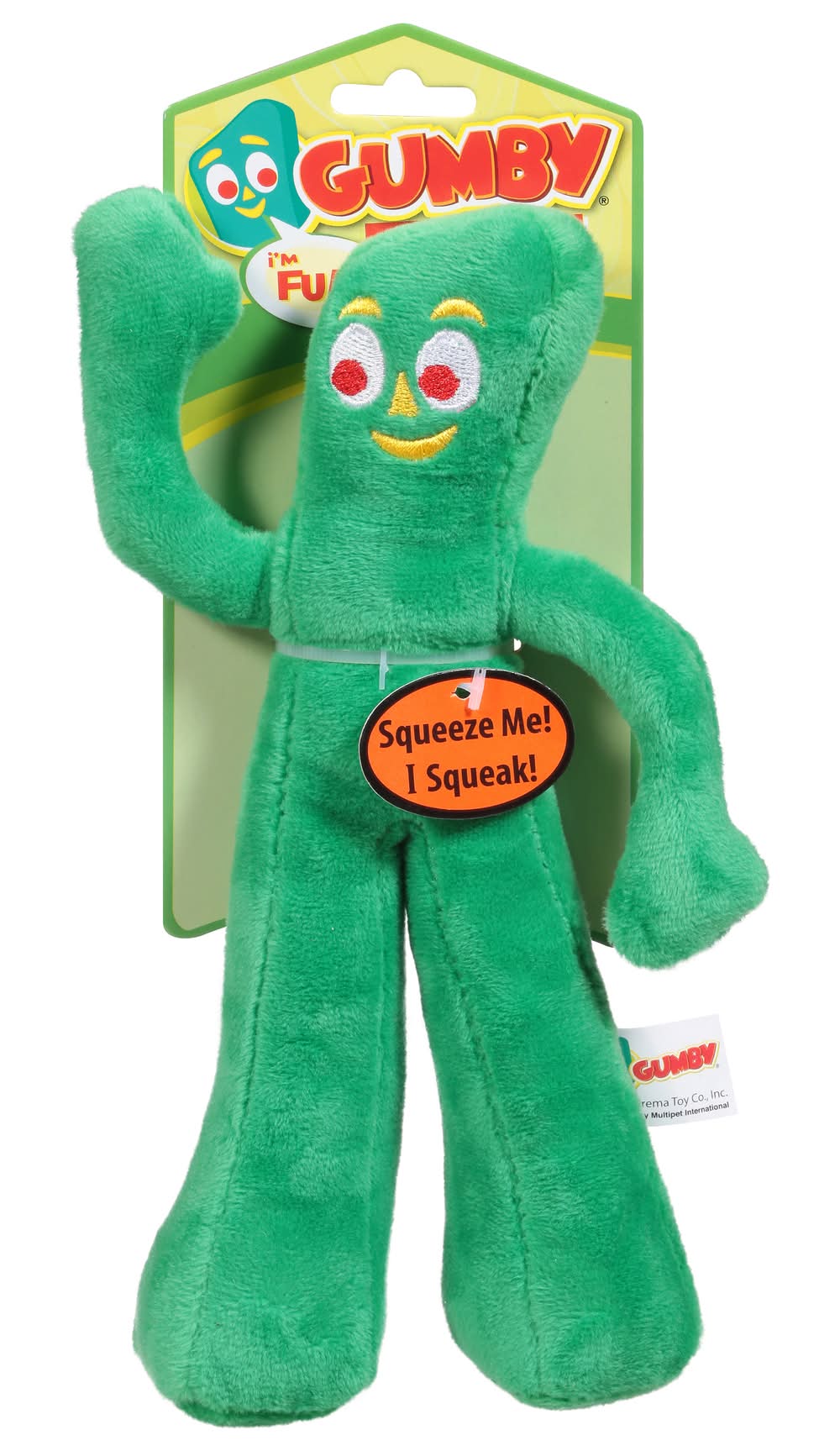 Gumby Plush Dog Toy, Green