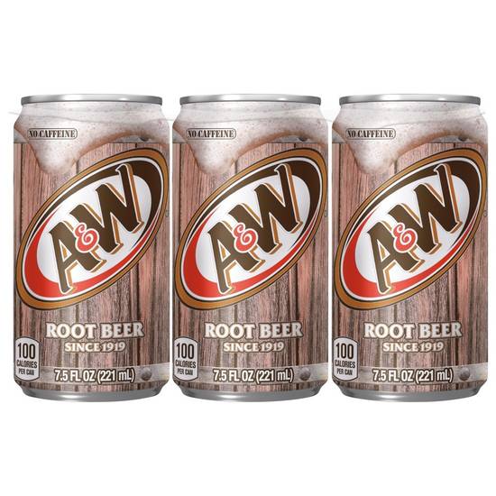 A&W Root Beer (7.5 oz x 6 ct)