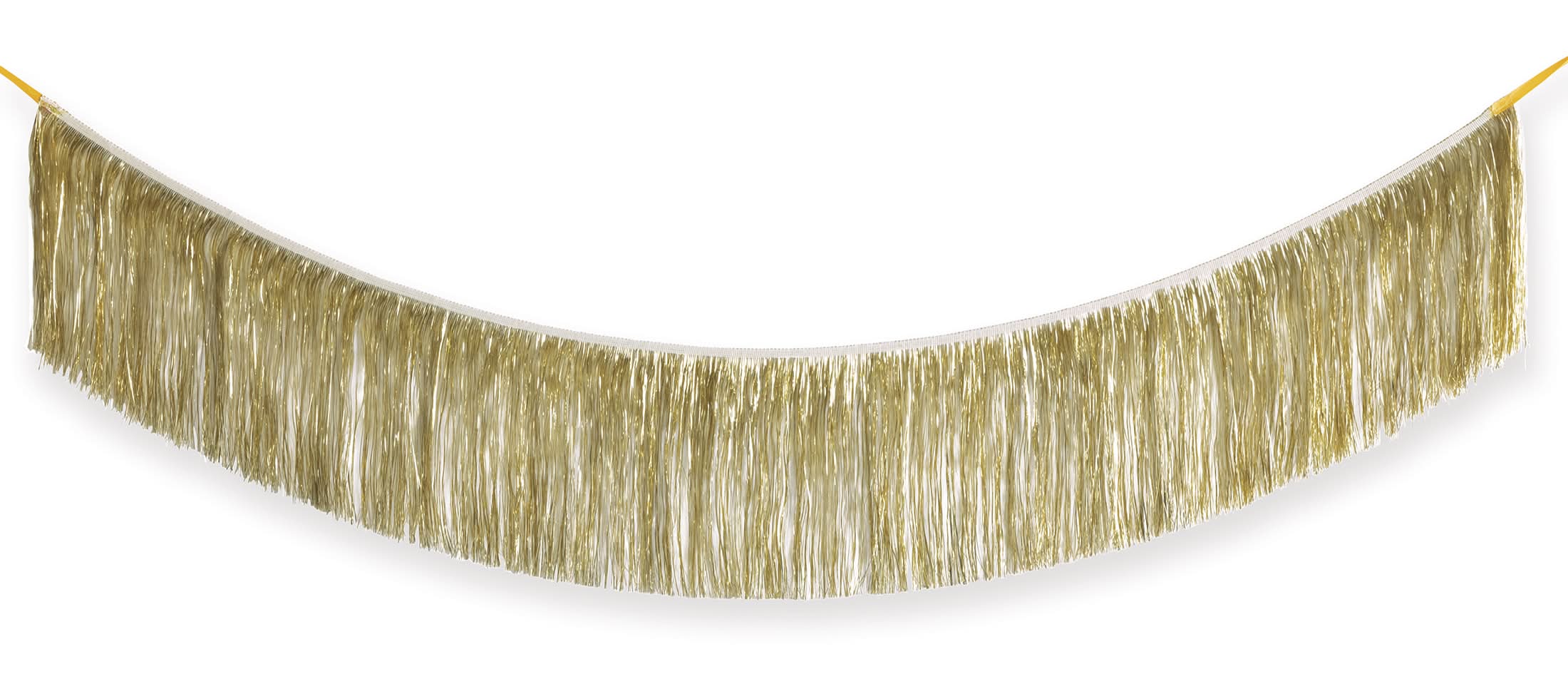 Gold Fringe Garland 72in x 9in