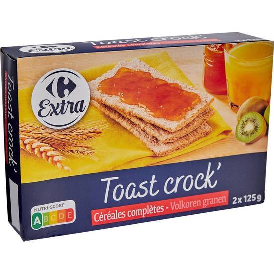 Carrefour Extra - Biscottes tartines céréales complètes