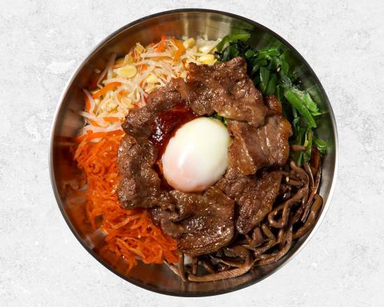 炙りとろカルビビビンバ（並）Seared Toro Kalbi Bibimbap (medium)