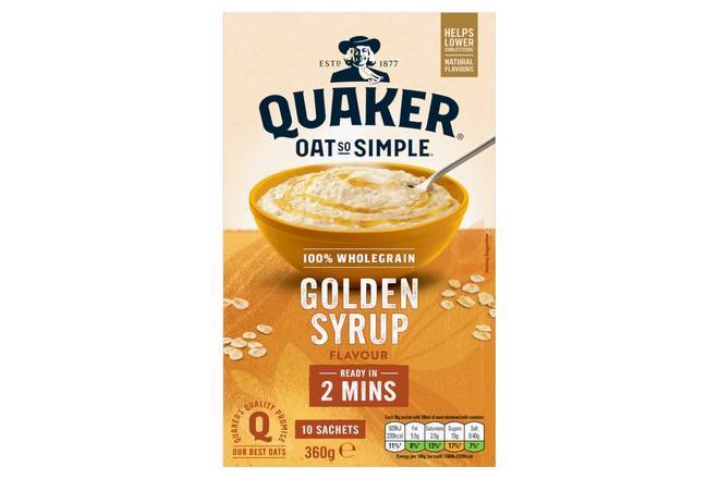 Quaker Oat So Simple Golden Syrup Porridge 10pk