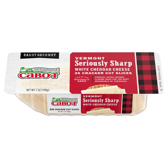 Cabot Seriously Sharp Cheddar Cheese Cracker Cuts (26 ct)