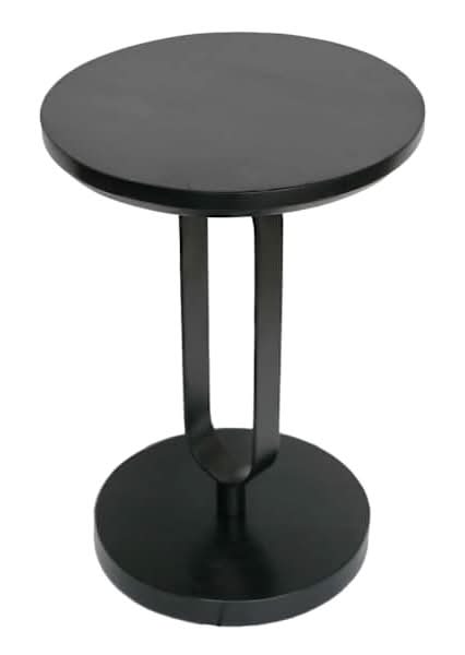 Sebastian Wood & Metal Drink Table, Black