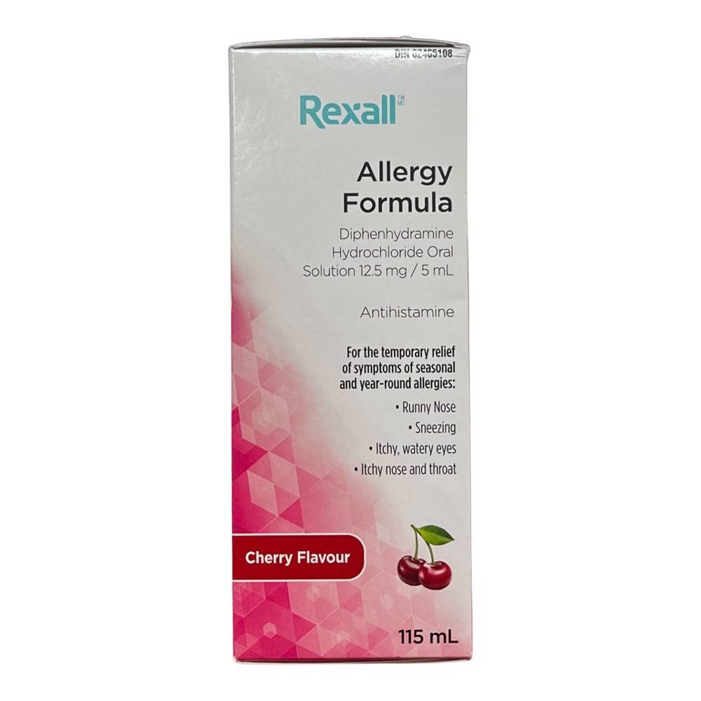 Rexall Adult Allergy Liquid 12.5 mg Delivery Near Me Order Online