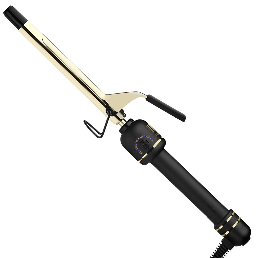 Hot Tools 24K Gold Extended Barrel Curling Iron, 5/8 in