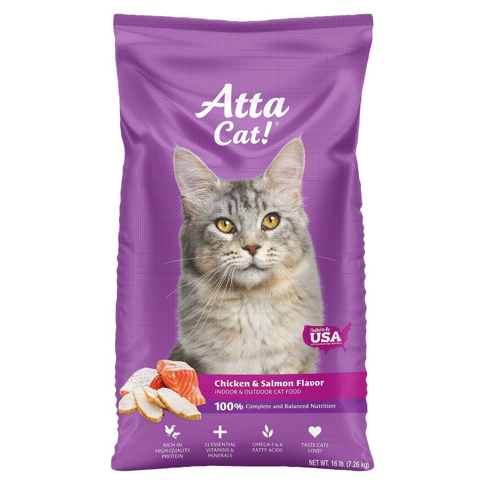 Atta Cat! Indoor & Outdoor Cat Food (chicken - salmon)