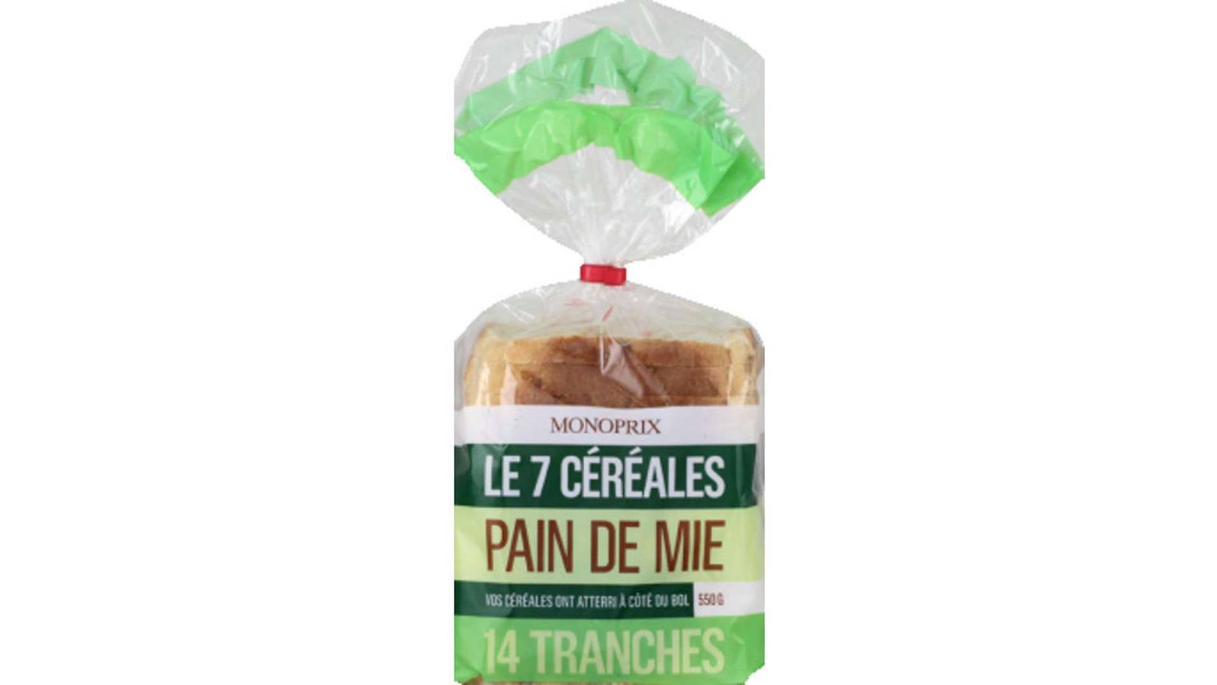 Monoprix Pain de mie spécial sandwich Le paquet de 14 - 550 g