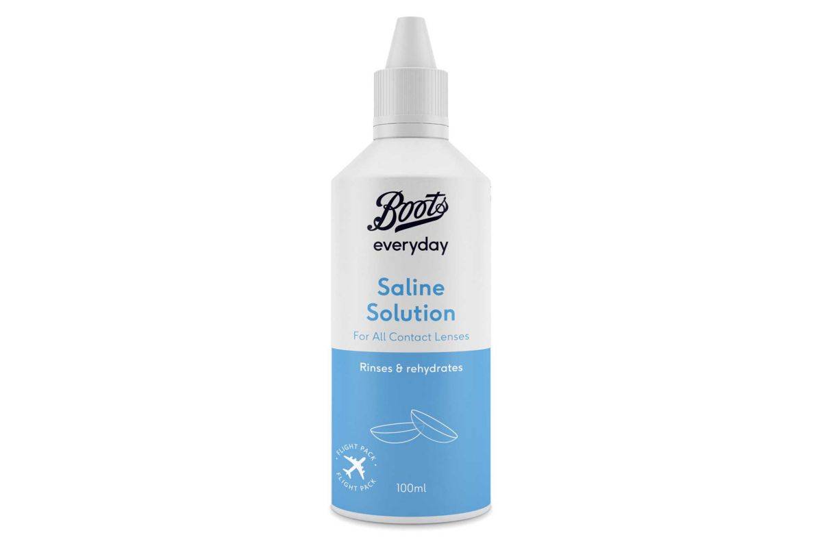 Boots Everyday Saline Solution For All Contact Lens Types - 100ml Travel Pack