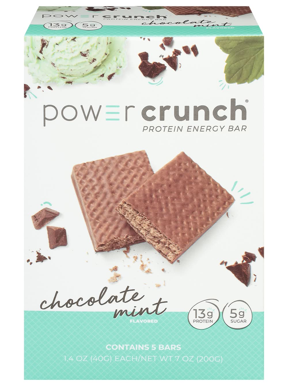 Power Crunch Protein Energy Bars, Chocolate Mint (7 oz, 5 ct)