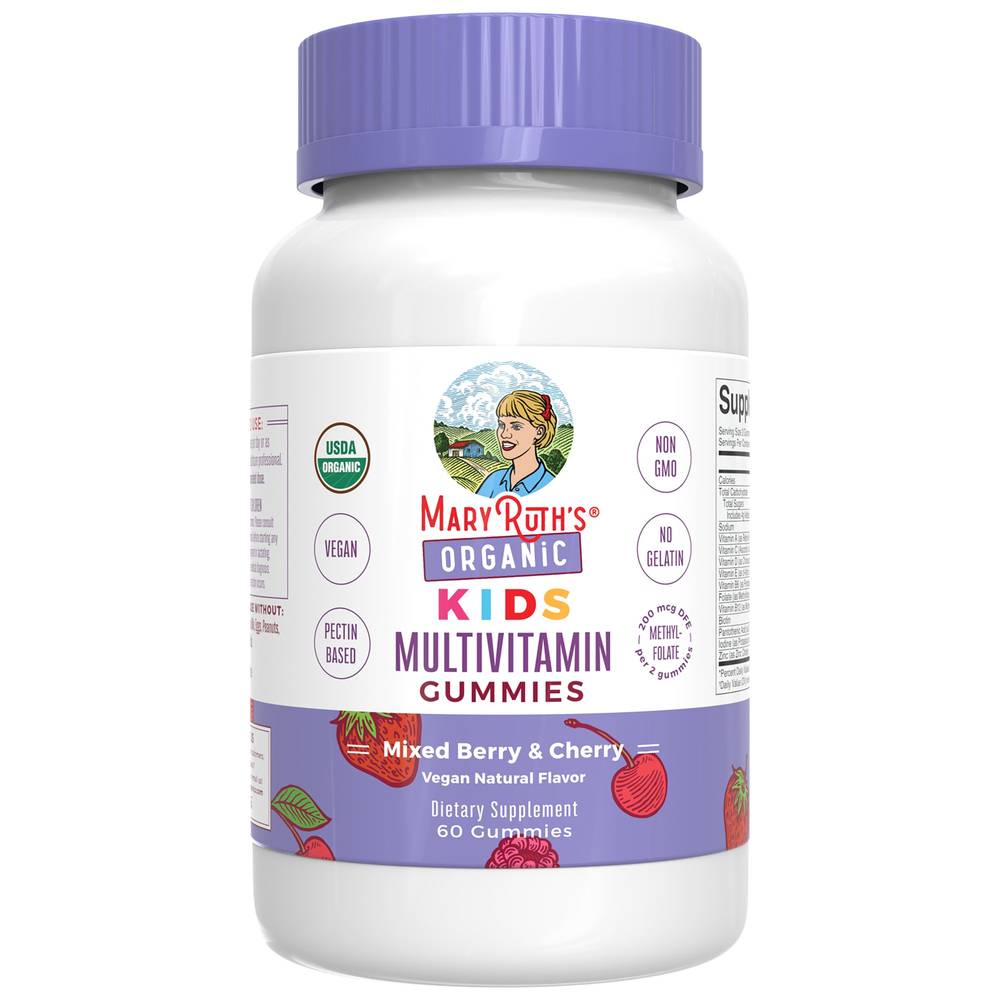 Mary Ruth's Organic Kid's Multivitamin Gummies (berry & cherry) (60 ct))