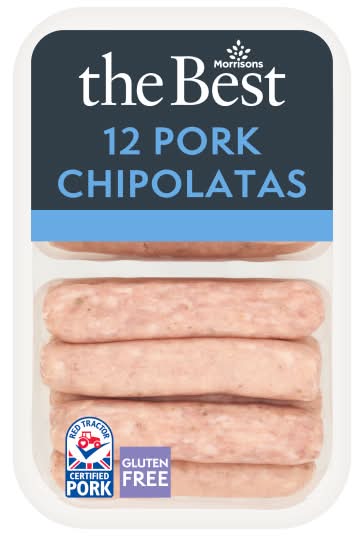 Morrisons Pork, The Best Chipolatas (12 pack)