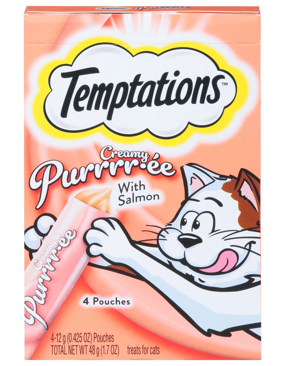 Temptations Creamy Purrrr-Ee Salmontreats For Cats (6.7 oz)
