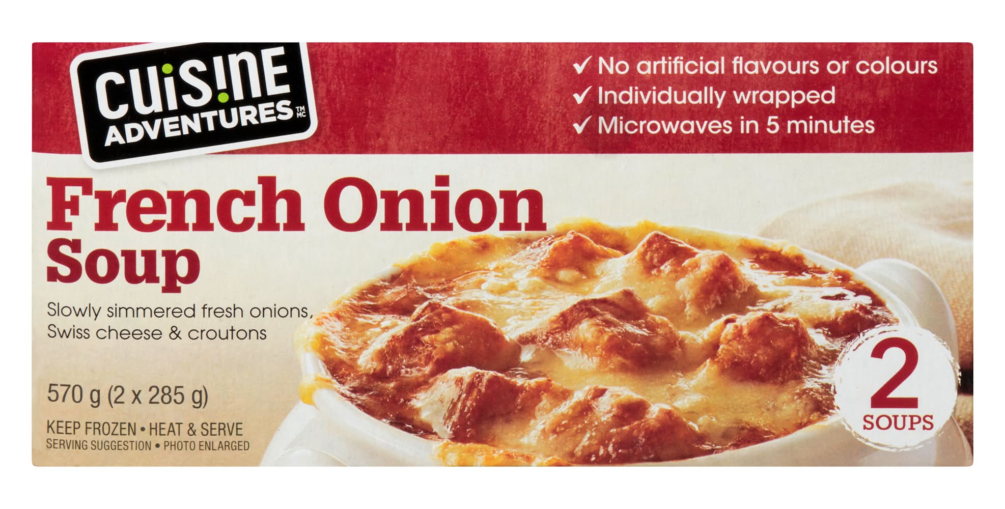 Cuisine Adventures French Onion Soup (2 x 570 g)