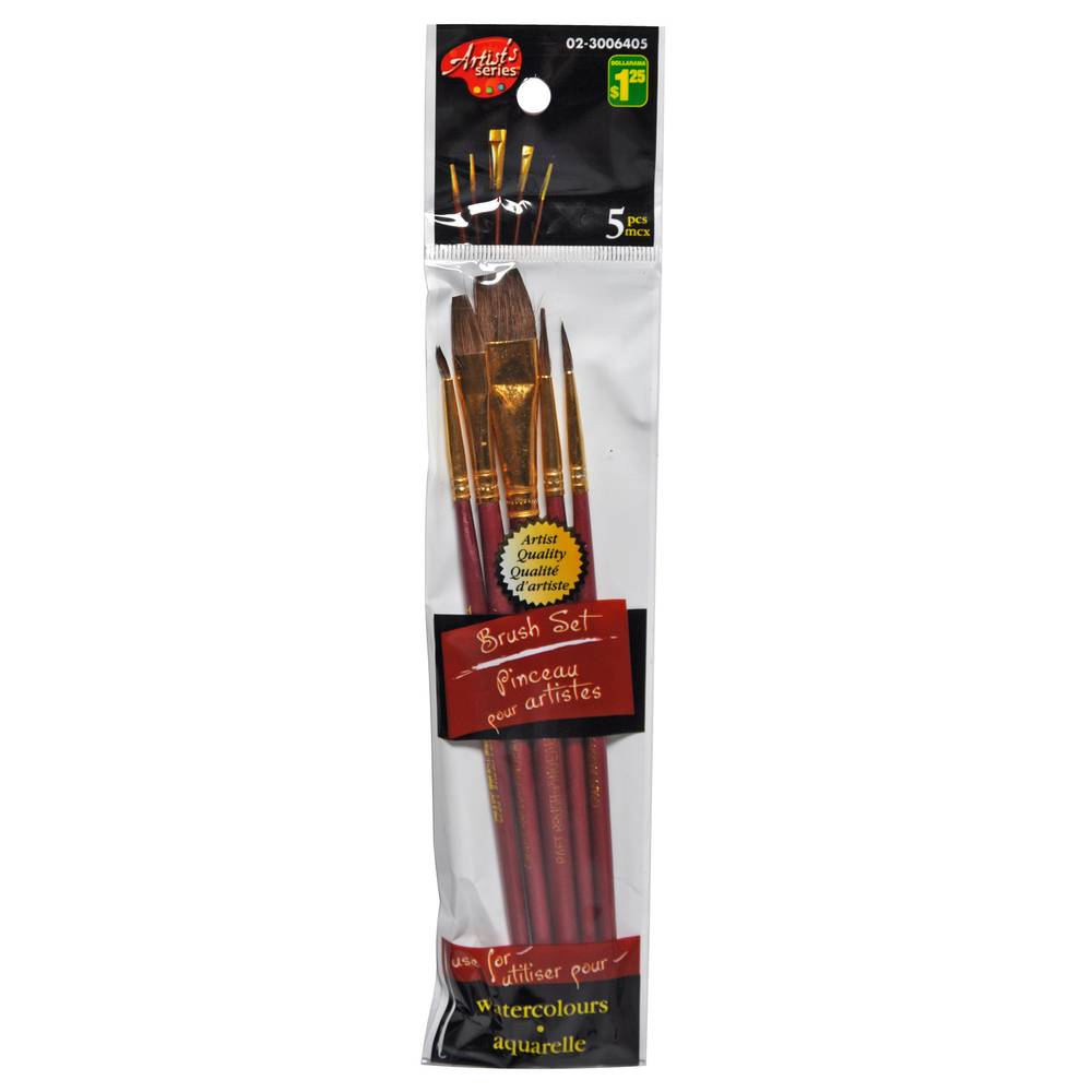 Artist Paint Brush Set, 5 Pack