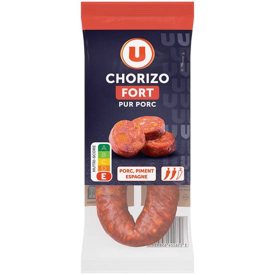 U - Chorizo qualité supérieure pur porc fort