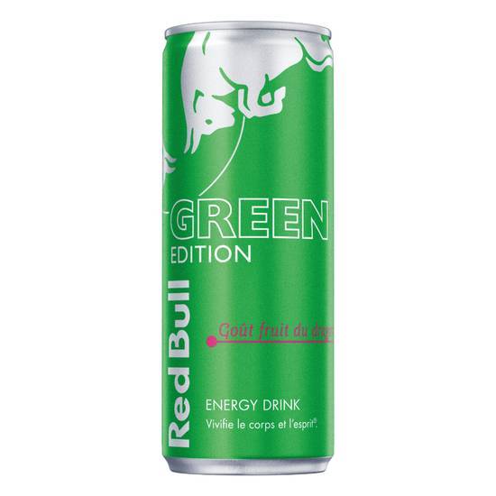 Red bull boisson énergisante goût fruit du dragon green (25 cl)