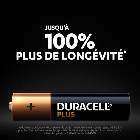 Duracell - Piles alcalines duracell plus (6 pièces)