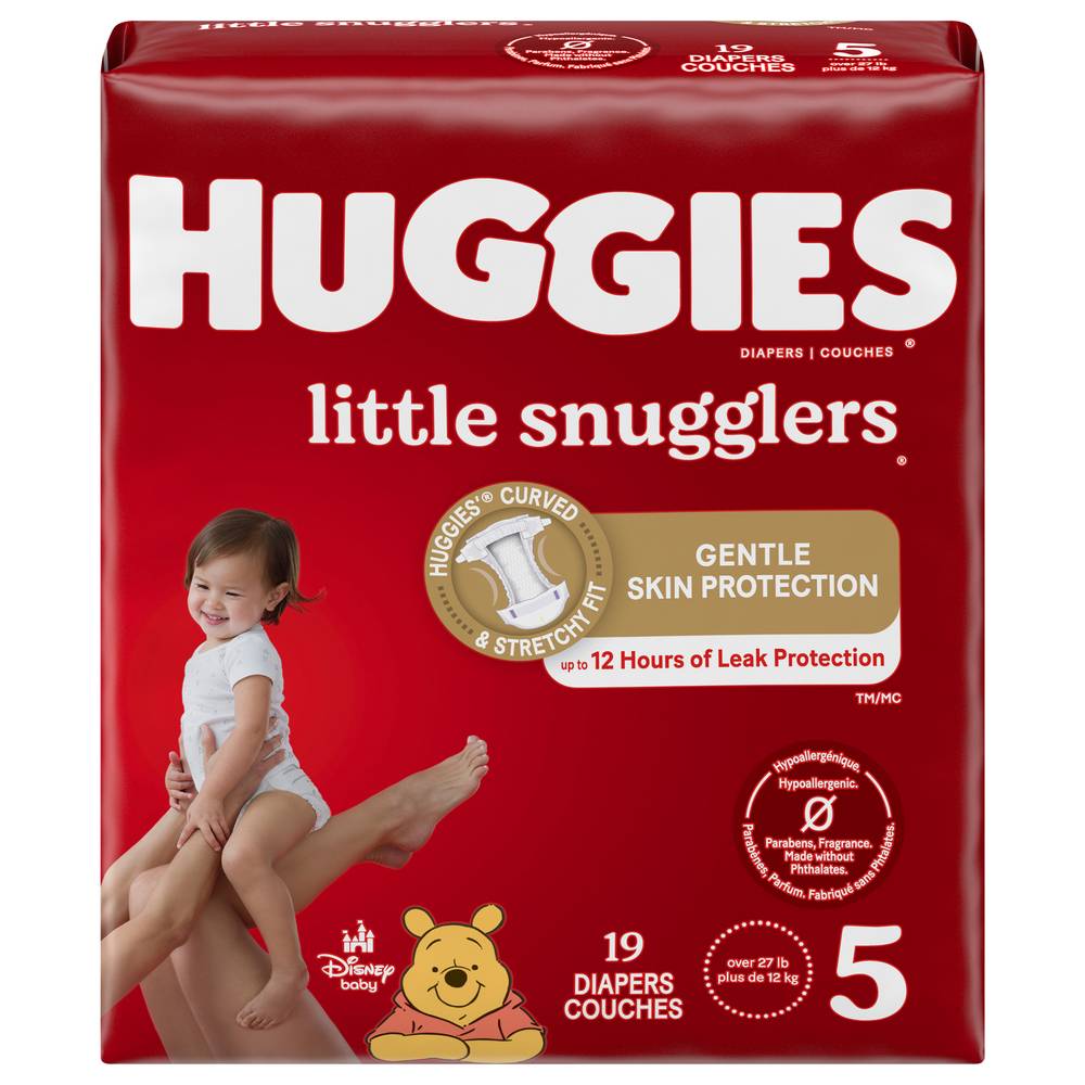 Huggies Little Snugglers Diapers, Size 5 (19 ct)