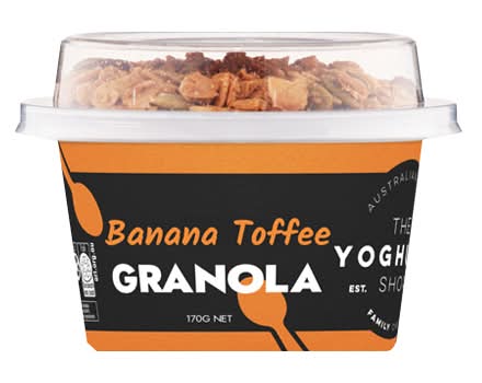 The Yoghurt Shop Granola Yogurt Pod, Banana Toffee (170g)