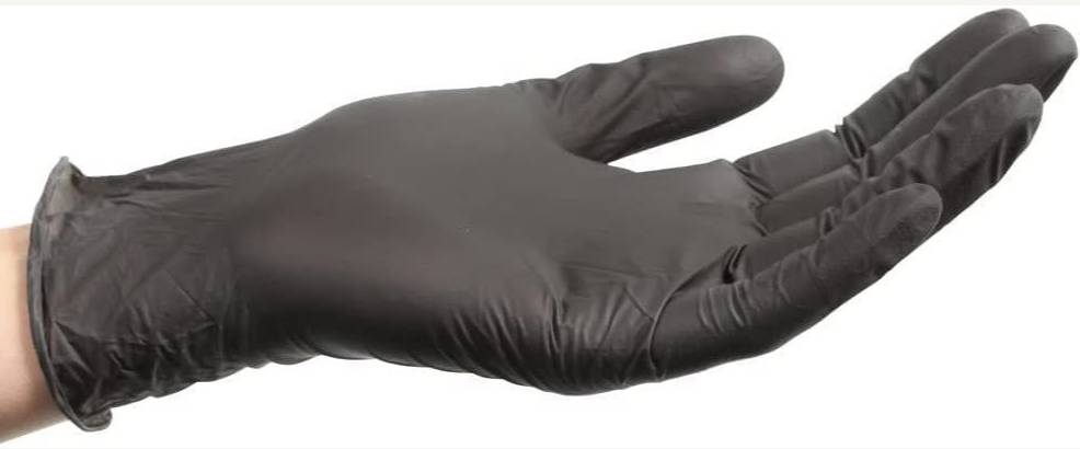 Sunset- Nitrile LG Black Gloves 100 CT