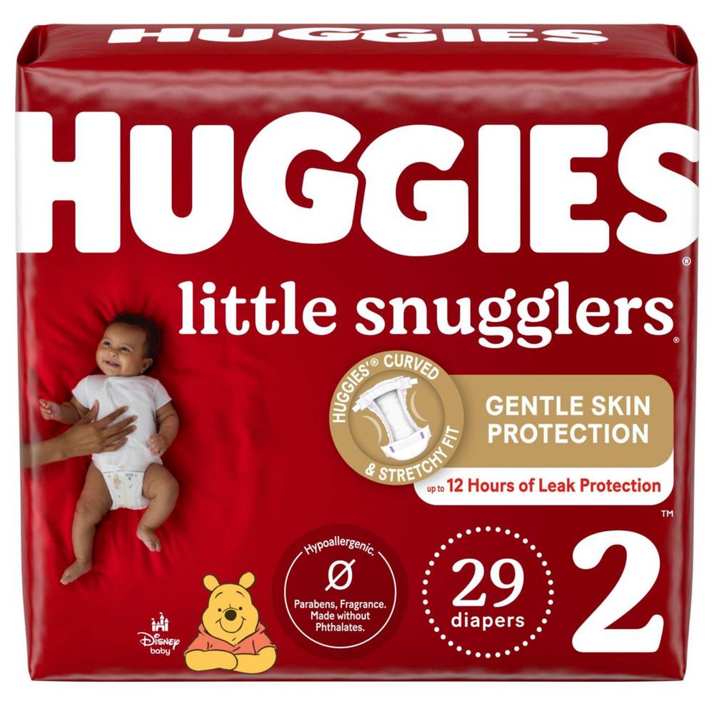 Huggies Little Snugglers Diapers, Size 2, 29 Ct