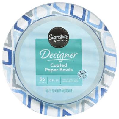 Signature Select. Bowls Designer - 10-Oz. 36-Ct.