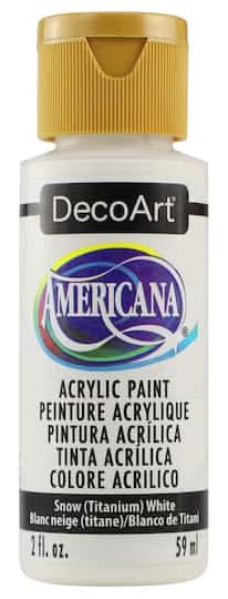 Americana Acrylics Paint Snow White (2 oz)