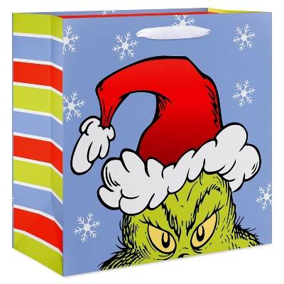 Dr. Seuss The Grinch Large Square Christmas Gift Bag