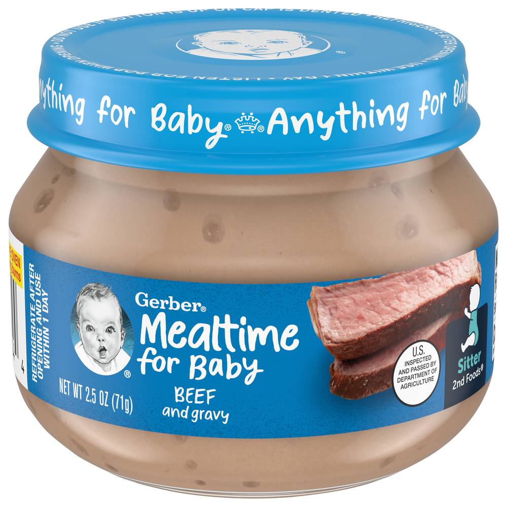 Gerber Beef & Gravy Mealtime For Baby (2.5 oz)