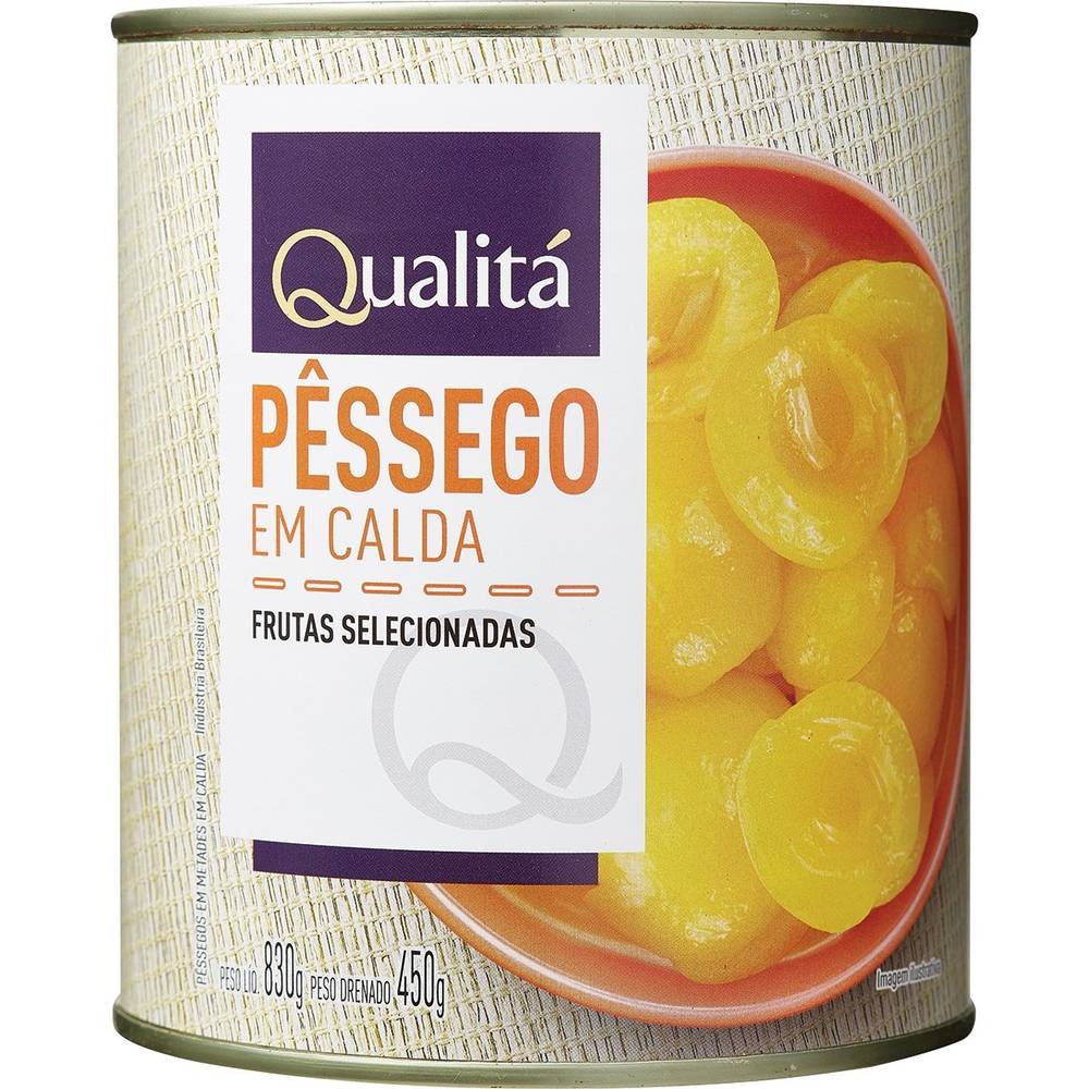 Qualitá · Pêssego em calda (830 g)