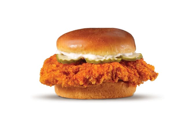 Nashville Hot Hand-Breaded Chicken Sandwich