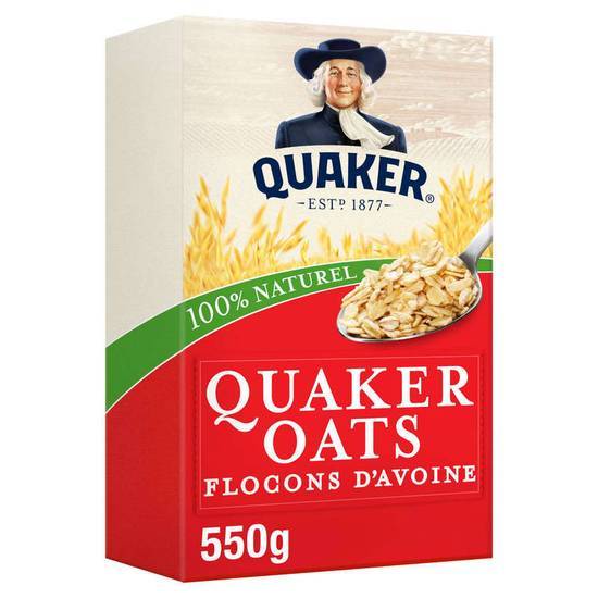 Quaker Céréales - Oats - Flocons d'avoine 550 g