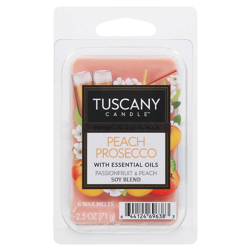 Tuscany Candle Peach Prosecco Passionfruit & Peach Wax Melts (2.5 oz, 6 ct)