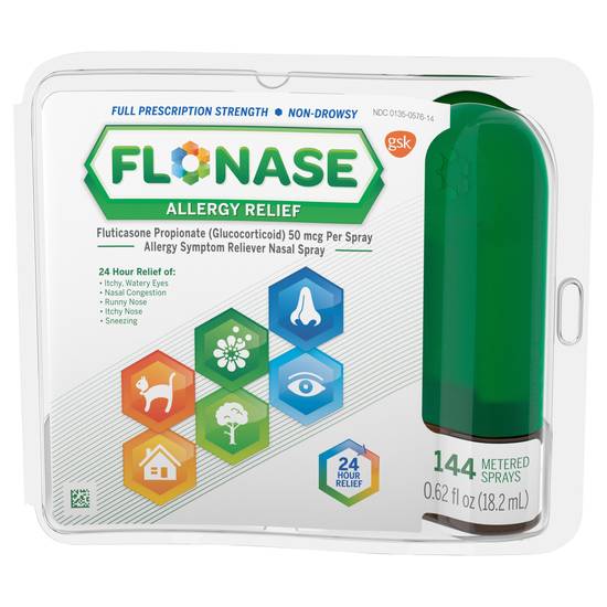 Flonase Fluticasone Propionate 50 Mcg Allergy Relief Nasal Spray