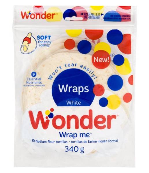 Wonder Original Medium White Wraps (340 g, 10 ct)