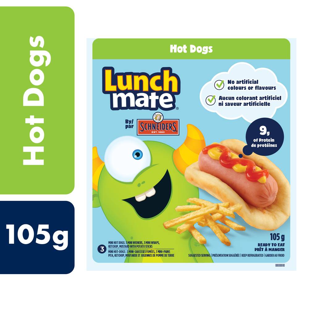 Schneiders Lunch Mate Hot Dogs Kit (105 g)