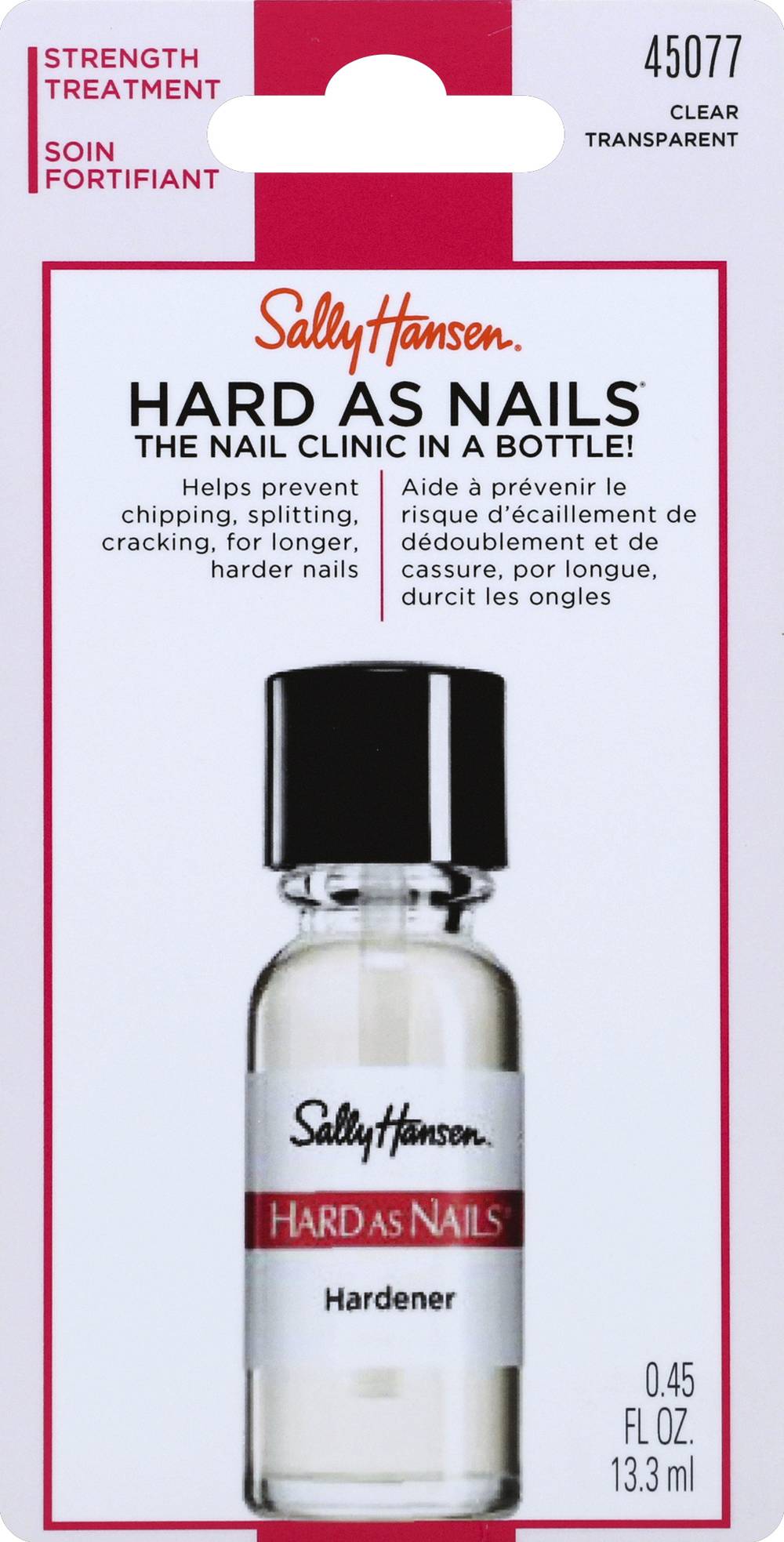 Sally Hansen Hard As Nails 45077 Strengthener Clear (0.45 fl oz)