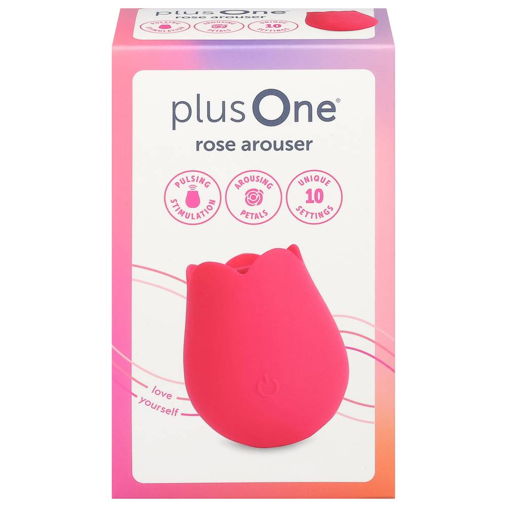 plusOne Vibrating Rose Arouser With Usb Charging Cable