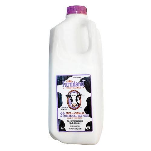 Farmland - 2% Reduced Fat Milk - 0.5 Gallon (Case of 8)