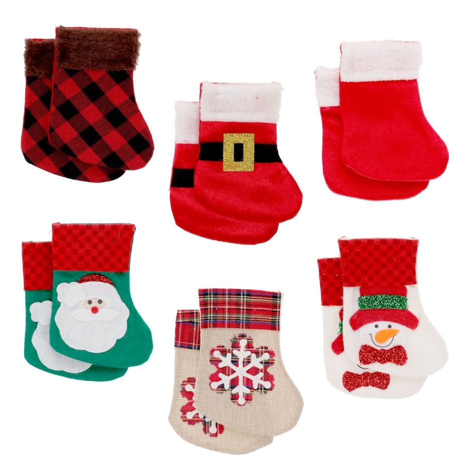 Christmas House Mini Holiday Stocking (2 ct)